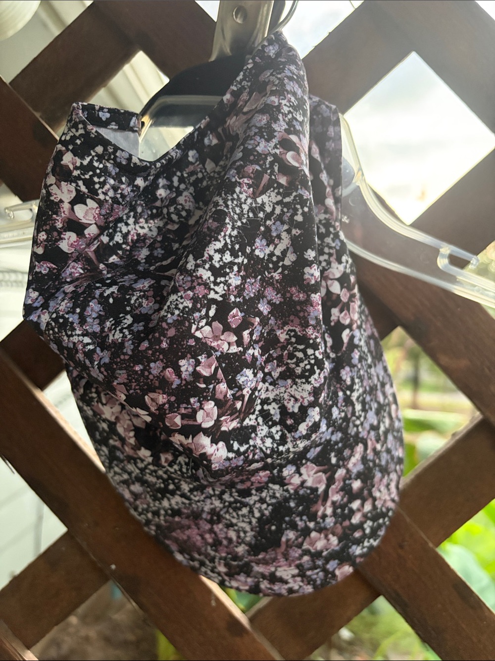 LULULEMON Black Floral HAT with Pink and White Accents